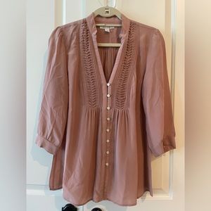Banana Republic Dusty Pink/Rose Silk top